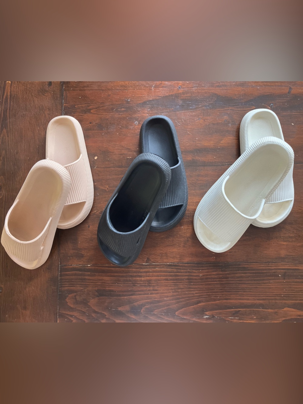 Cloud Slides Unisex Platform Slides Slippers Non-Slip Sz. 42-43 ~ 8-10 Lot Of 3